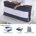 thumbnail image 2 of Chic Foldable Closet Organizers For Closet, Storage Bins With Lids, Reinforced Handles, Clear Window For Easy Identification, Breathable Non-Woven Fabric, Sturdy Zipper, Space, 2 of 6