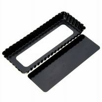 Rectangle Fluted Pie Tart Pan Mold Baking Removable Bottom Nonstick Quiche Tool