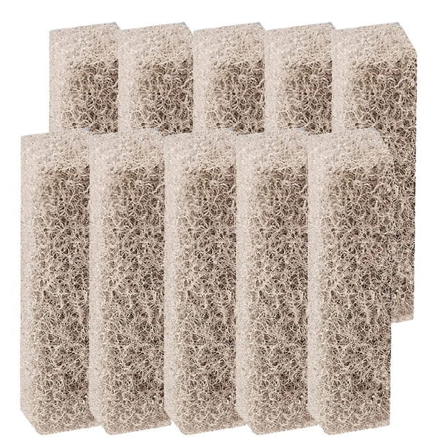 Qzbhct 10 Pack Ammonia Reducer Filter Pads for Aqueon, Replacement Fish Tank Filter Cartridges for Aqueon QuietFlow 10 LED PRO Aquarium Fish Tank Power Filter