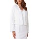 thumbnail image 4 of Bolero Formal para Mujeres INSPIRE CHIC para Vestidos de Noche, Cóctel, Novia, Boda, Elegante Chaqueta de Piel Sintética M Blanca, 4 of 6