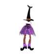 thumbnail image 2 of Funda para botella de vino con sombrero de bruja de Halloween, decoración de Halloween para mesa de comedor Púrpura, 2 of 9