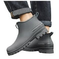 thumbnail image 3 of Mzoazpie Women's Rain Boots, Waterproof Non- Ankle-High Boots, Solid Color Print Unisex Shoes Outdoor, 3 of 8