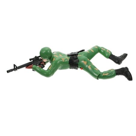 Etereauty Soldiers Action Figures Mini People Figure Playset Electric Playsets Soldier Statues Battlefield Figurines Men Model