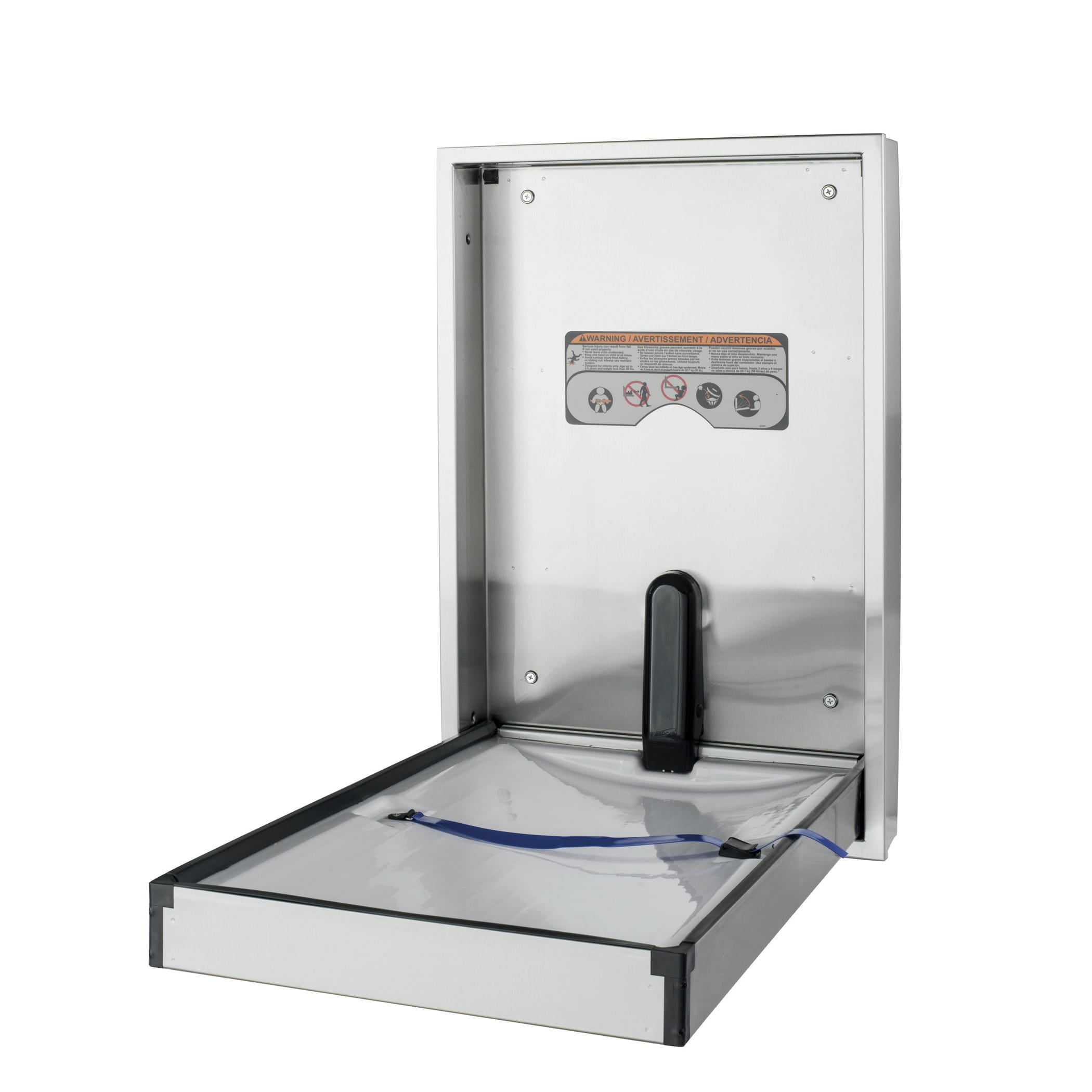 Foundations Premier Vertical Baby Changing Station, Recessed Mount, 100SSV-R, Stainless Steel