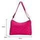 thumbnail image 2 of Bolsa de mensajero Bolsas acolchadas Bolsa de invierno informal Algodón suave para fiesta Rosa roja roja, 2 of 9