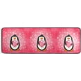 thumbnail image 5 of SKYSONIC 2'X6' Pink Heart Penguin Runner Rug with Rubber Backing, Happy Valentines Non Slip Entryway Rug Runner Washable Soft Area Rug Carpet for Hallway Bedroom Kitchen Decor, 5 of 6