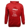 thumbnail image 4 of EchfiProm Mens Hoodies Red Pullover Graphic Hooded Merry Christmas with Pockets Essentials Sweatshirt for Men 2XL, 4 of 4