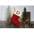 thumbnail image 7 of A-Waroom 1 Pieces Classic Red KnittingChristmas Stocking Xmas Gift Candy Bag Christmas Decorations for Home, 7 of 7