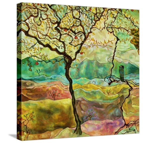 Art.com Tree And A Bird Stretched Canvas Print Wall Art by Hyunah Kim, 24" x 24"