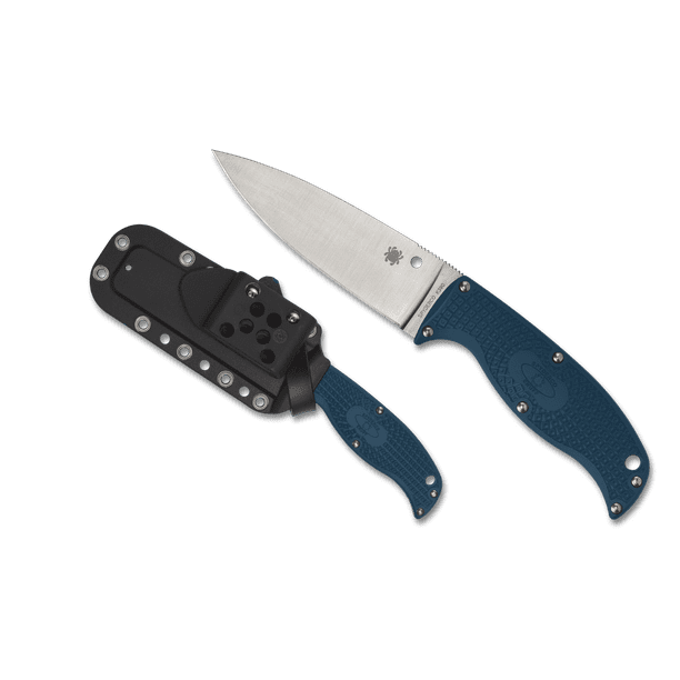 Spyderco Knives Enuff 2 Fixed Blade FB31PBL2K390 K390 Steel & Blue FRN Knife  