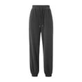 thumbnail image 4 of Womens Cinch Bottom Sweatpants with Pockets Athletic Jogger Pants Baggy Lounge Workout Active, 4 of 9