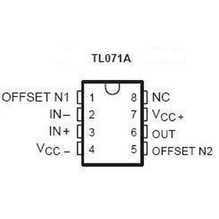 TL071 IC LINEAR - Op Amp Dual - 4 pieces (Best Dual Op Amp)