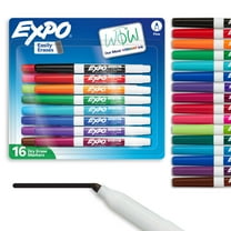EXPO Dry Erase Markers, Fine Tip, Assorted Colors, 16 Count