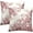 Chinoiserie Rose Pink Floral, variant on Vintage Chinoiserie Floral Pillow Covers 16x16, 2Pcs Light Blue White Flowers Leaves Pattern Decorative Pillow Cases Soft Square Cushion Cover for Bed Sofa Couch Porch Home Decor