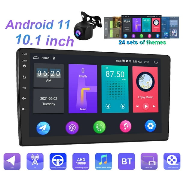 Podofo Double Din 10.1 inch Car Stereo Android 11 Car MP5 Player HD
