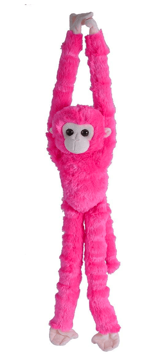 pink stuffed monkey