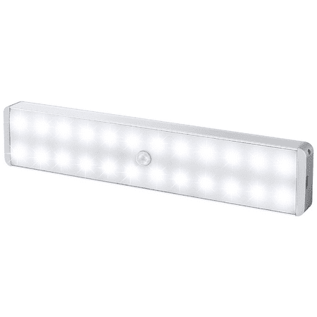 

LED Closet Light 24-LED Newest Dimmer USB Rechargeable Motion Sensor Under Cabinet Lighting Wireless Stick-Anywhere Night Safe Light Bar with Remote for Stairs Wardrobe Kitchen Hallway