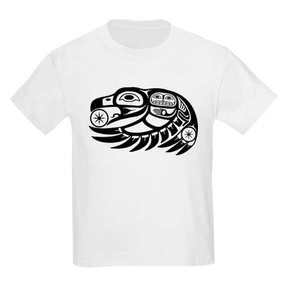 CafePress - Native American Raven Sun Kids T Shirt - Light T-Shirt Kids XS-XL