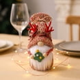 thumbnail image 6 of Cififendec Christmas Antler Knit Gnome Figurine, 9.06"×3.94", Christmas Tree and Snowflake Accent Faceless Dolls for Gift Table Display, Holiday Present Matching Styling Scheme, 6 of 6