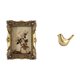 thumbnail image 1 of Marco de fotos,Marco de fotos ornamentado,marco barroco antiguo,Marco de fotos de mesa para pared,decoración del hogar,Figura de pájaro,Figura de pájaro dorado,decoración para el, 1 of 8
