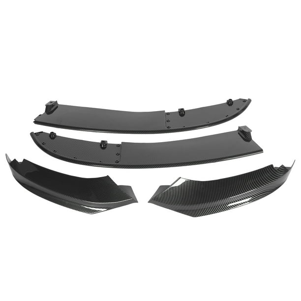 Car Front Deflector Front Bumper Diffuser 4Pcs Front Bumper Lip Spoiler