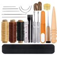 thumbnail image 1 of Kit de costura de cuero DIY - Herramientas de artesanía de cuero surtidas Suministros de costura a mano, 1 of 4
