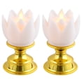 thumbnail image 1 of SHISUYAN Fireproof LED Lotus Lights For Incense Use 2Pack 2.75X2.75X4.72In, 1 of 8