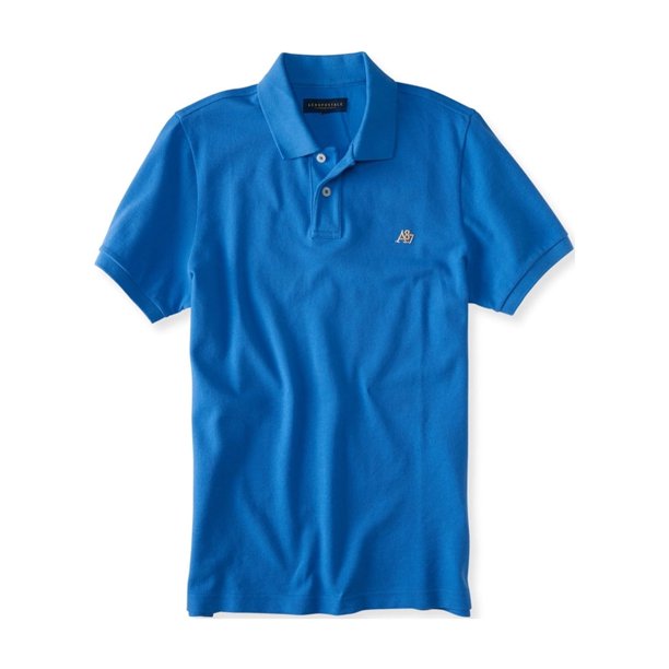Polo de rugby Aeropostale A87 para hombre, azul, extragrande Aeropostale polo, rugbi