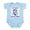 Sky Blue, variant on CafePress - MKVBLUE Body Suit - Baby Light Bodysuit, Size Newborn - 24 Months