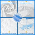 thumbnail image 6 of 100% Waterproof Mattress Protector Full Size, Bed bug Proof Mattress Cover Hypoallergenic Mattress Encasement, Breathable Soft Noiseless Washable Mattress Pad Cover, 3"-14" Deep Pocket, 6 of 7