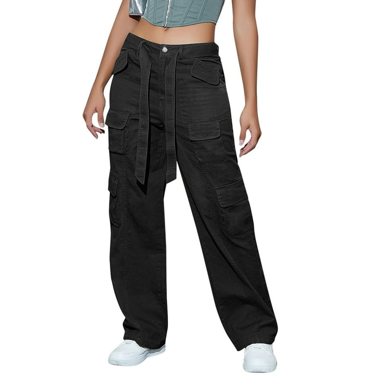  Blackfriday Deal Wide Leg Cargo Pants for Women Tummy Control  Workout Pants Relaxed Fit Cargo Pants Baggy Streetwear Jeans licras  Deportivas de Mujer cortas Clearance Deals Gift Baskets : Sports 