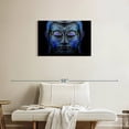 thumbnail image 2 of Elephant Stock Contemporary Buddha Wall Art - Horizontal Canvas Wall Art - Living Room Wall Decor - Religion And Spirituality Canvas - Black And Blue Decor - 30" x 20", 2 of 8