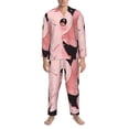 thumbnail image 3 of Lsque Cute Axolotl Sakura Blossoms A Pattern Long Sleeve Pajama Set for Men - Soft 2-Piece Sleepwear and Loungewear Set with Pockets, Comfy Nightwear-Large, 3 of 7