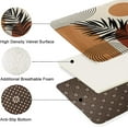 thumbnail image 5 of Boho Mid Century Bath Mat, Geometric Abstract Bathroom Rugs No Silp,Leaves and Brown Minimalistic Arch Beige Washable Cover Floor Rug Carpets Floor Mat 16x24 Inches for Kitchen Bedroom, 5 of 7