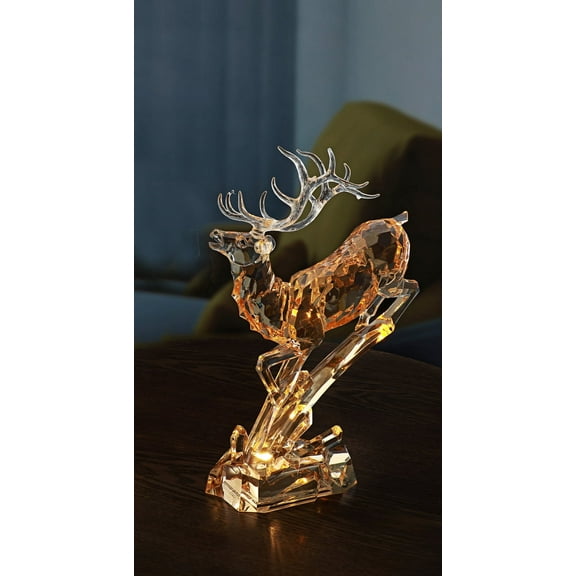 Icy Craft Amber Leaping Down Deer