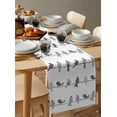 thumbnail image 4 of Table Runner Dresser Scarf 14 x 72 Inch Birds on the Wire Purple Grey Table Runners Non-Slip Heat Kitchen Dining Table Decor for Indoor Outdoor Home Party Decoration, 4 of 7