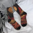 thumbnail image 5 of Cauagu Lunar Mountains Golden Rivers Print Crew Socks for Women and Men,Adult Athletic Running Socks 1-Pair Sports Socks Work Gear Socks with Moisture Wicking, 5 of 6