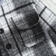 thumbnail image 3 of Gibobby Chamarra de forro polar para niños y niñasChaqueta de franela para niños pequeños a cuadros de manga larga con solapa y botones para bebés y niña(Gris, 4-5 Años), 3 of 5