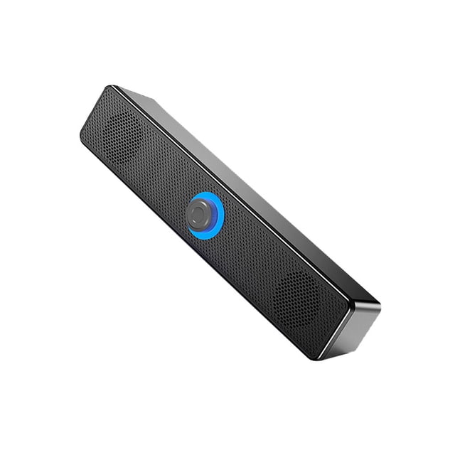 Bearachild Altavoz compatible con Bluetooth, barra de bocina doble, Subwoofer, altavoz de mesa, barra de sonido de Audio de alto volumen para ordenador Type4 NO4