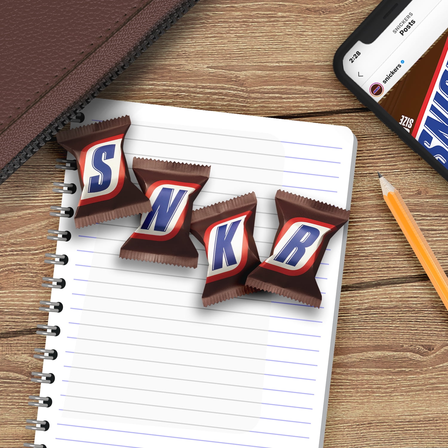 (3 pack) Snickers Mini Size Milk Chocolate Candy Bars - 9.7 oz Bag