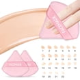 thumbnail image 2 of FACEMADE 6 Pcs Triangle Velour Face Powder Puff Set with Case, Colorful, 2 of 6