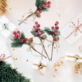 thumbnail image 5 of Specollect 20Pcs Christmas Artificial Pine Branches with Red Berry Stems- Faux Evergreen Norfolk Pine Cypress Leaves Stems- Fake Foliage Pine Needles Picks for DIY Craft Garland Home Christmas Decor, 5 of 6