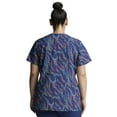 thumbnail image 3 of Dickies EDS Scrubs Top For Women V-Neck Print Plus Size DK717, 4XL, Safari Spots, 3 of 6