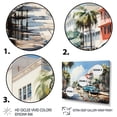 thumbnail image 3 of Designart "Miami Beach in Beige Blue I" Cityscapes Wall Decor, 3 of 5