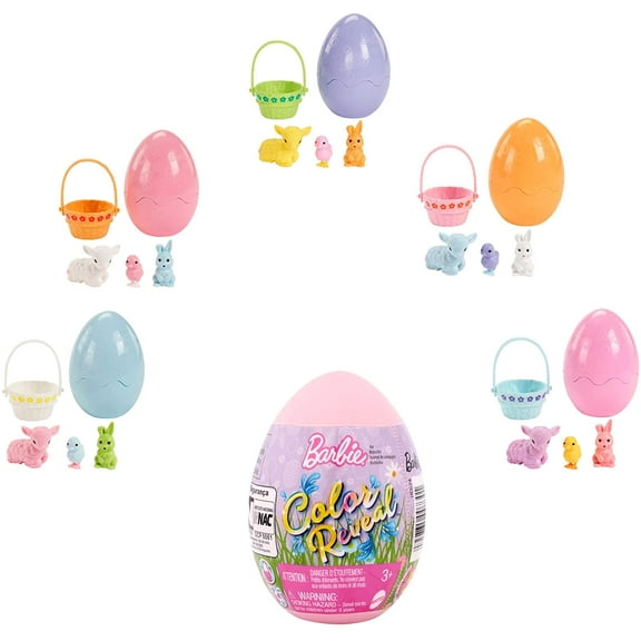 Barbie Color Reveal Easter Blind Bag Pet Pack, 2 Eggs