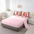 thumbnail image 5 of Manfei Polka Dots Initial A 7-Piece Twin Bedding Set - Kawaii Strawberry/Christmas, 5 of 8