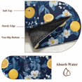 thumbnail image 6 of Lemon Bird Round Area Rug 4 FT, Non Slip Indoor Outdoor Rug, Blue Yellow Pastoral Flowers Plant Summer Washable Soft Circular Carpet Non-Shedding Floor Mat for Coffee Table Nursery Foyer Balcony, 6 of 8