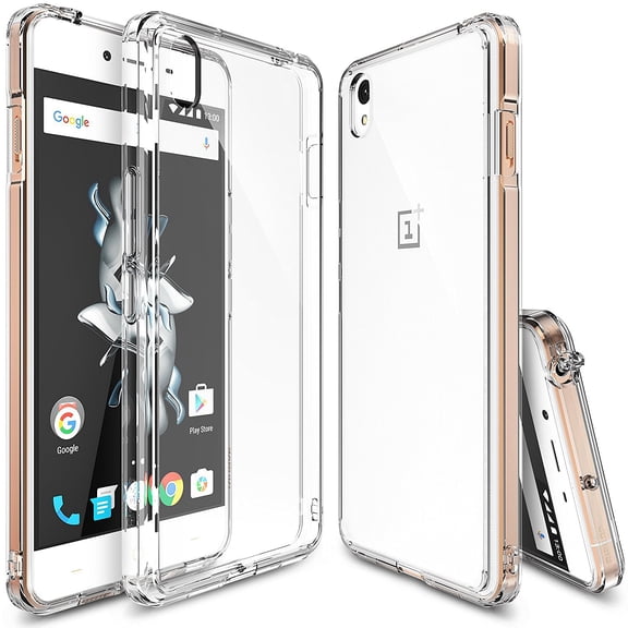 Ringke Fusion Case Compatible with OnePlus X, Transparent PC Back TPU Bumper Drop Protection Phone Cover - Clear