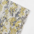thumbnail image 3 of DriftAway Leah Linen Blend Abstract Floral Blossom Ink Painting Lined Blackout Thermal Insulated Window Curtain Valance Rod Pocket 18"L x 52"W Plus 2" Header Golden Yellow Gray 1 Pack, 3 of 7
