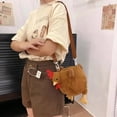 thumbnail image 5 of vlrwzc Plush Hen Shoulder Bag Purse Cute Chicken Bag Cartoon Hen Crossbody Bag Handbag Funny Animal Crossbody Purse for Women, 5 of 7